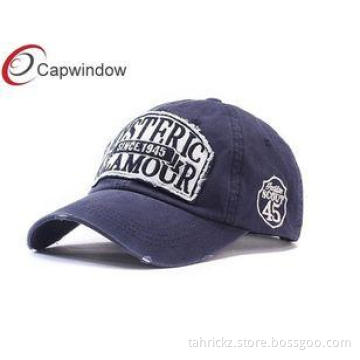 Stone Washed Cotton Baseball Caps 5 Panel Camper Cap For Sp